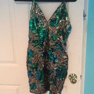 Fashion nova mini sequin dress